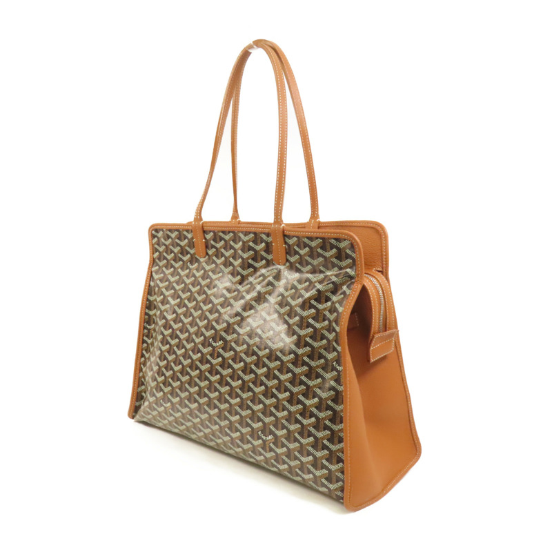 GOYARD 塗層帆布Hardy PM銀扣手挽袋-2