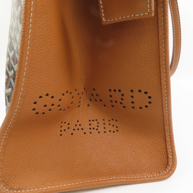 GOYARD 塗層帆布Hardy PM銀扣手挽袋-6