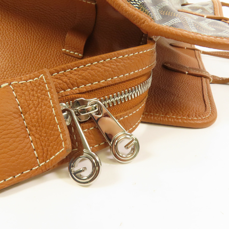 GOYARD 塗層帆布Hardy PM銀扣手挽袋-7