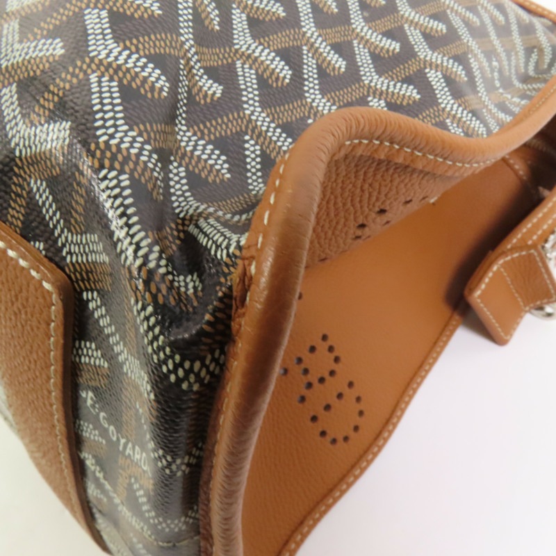 GOYARD 塗層帆布Hardy PM銀扣手挽袋-13