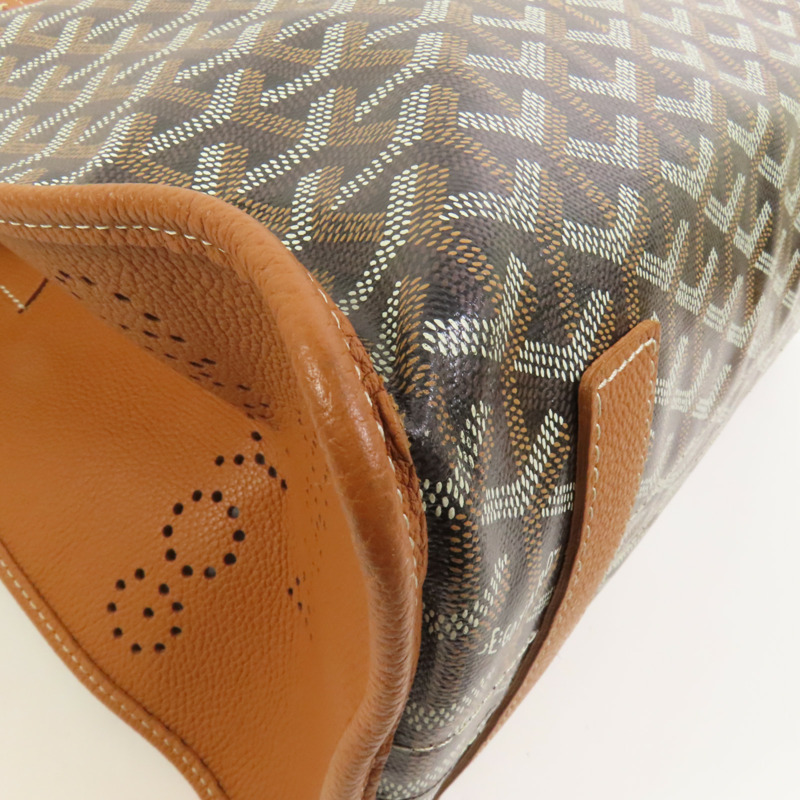 GOYARD 塗層帆布Hardy PM銀扣手挽袋-14