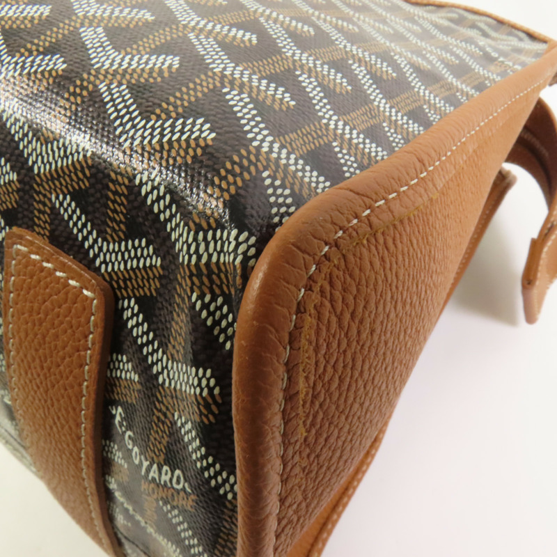 GOYARD 塗層帆布Hardy PM銀扣手挽袋-15