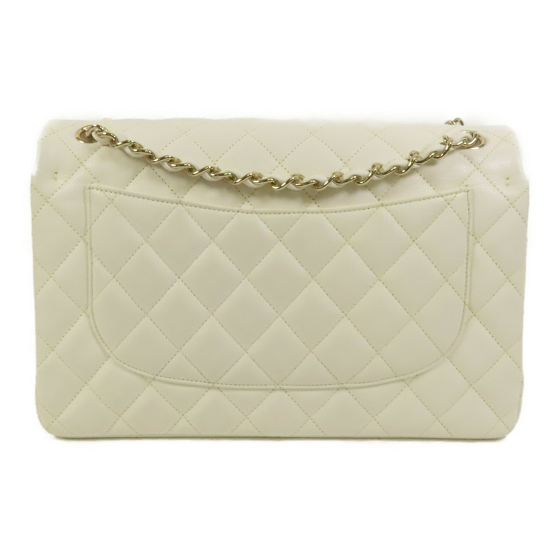 CHANEL 牛皮皮革Large Classic金扣鏈帶肩背袋-1