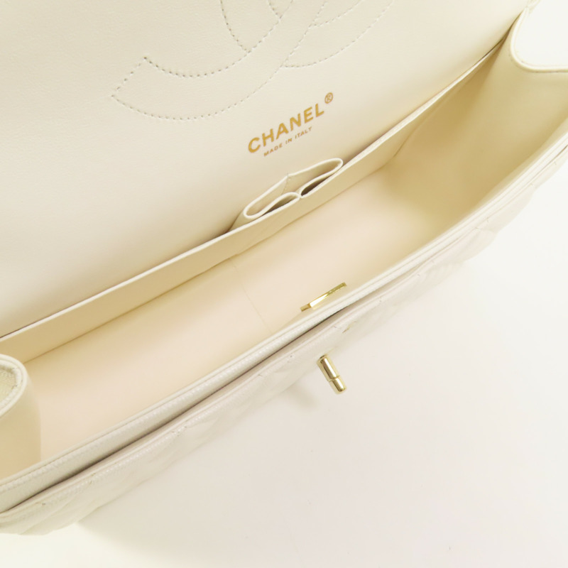 CHANEL 牛皮皮革Large Classic金扣鏈帶肩背袋-5