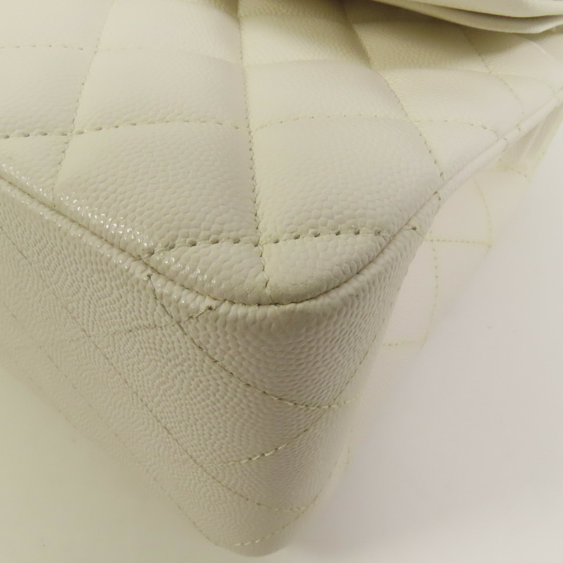 CHANEL 牛皮皮革Large Classic金扣鏈帶肩背袋-11