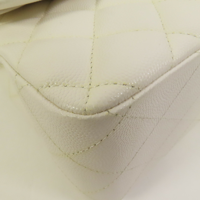 CHANEL 牛皮皮革Large Classic金扣鏈帶肩背袋-12