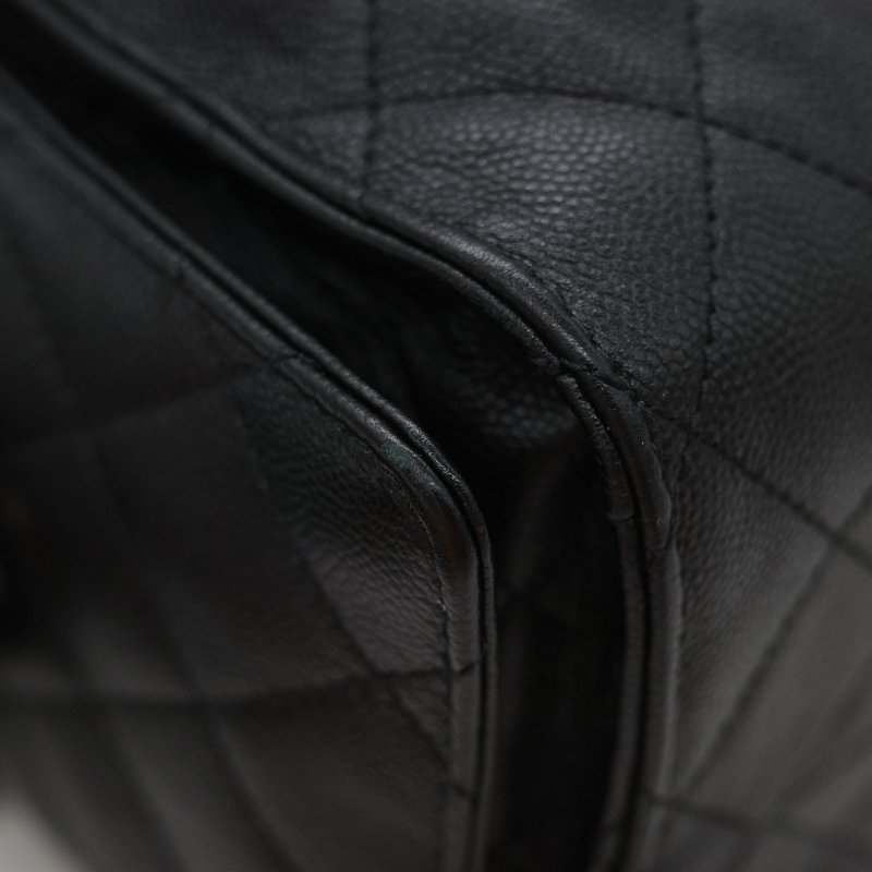 （全套全配🔥）品牌月限時特價🌟下個月就恢復原價💗 Chanel 香奈兒 25Bag 中號 黑色 菱格紋 荔枝皮牛皮 金屬鏈帶 Hobo包 肩背包-9