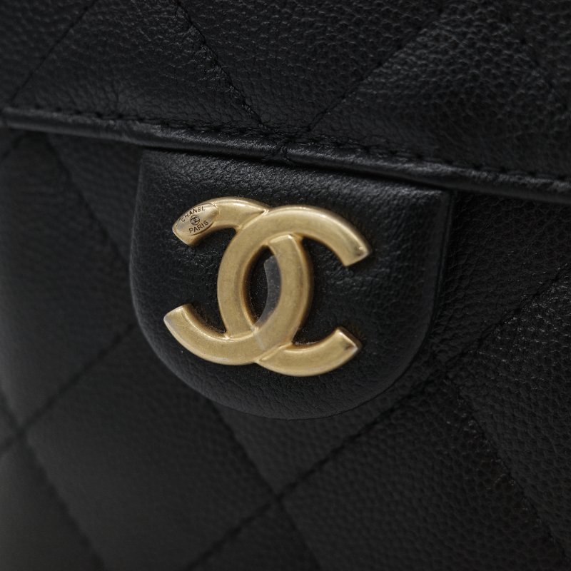 （全套全配🔥）品牌月限時特價🌟下個月就恢復原價💗 Chanel 香奈兒 25Bag 中號 黑色 菱格紋 荔枝皮牛皮 金屬鏈帶 Hobo包 肩背包-12