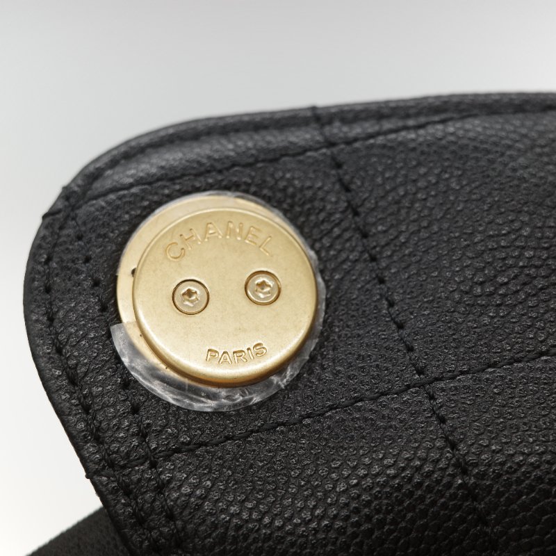 （全套全配🔥）品牌月限時特價🌟下個月就恢復原價💗 Chanel 香奈兒 25Bag 中號 黑色 菱格紋 荔枝皮牛皮 金屬鏈帶 Hobo包 肩背包-21