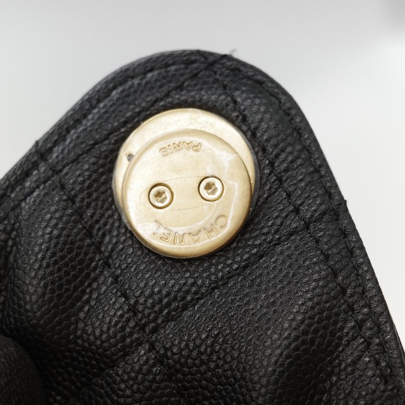 （全套全配🔥）品牌月限時特價🌟下個月就恢復原價💗 Chanel 香奈兒 25Bag 中號 黑色 菱格紋 荔枝皮牛皮 金屬鏈帶 Hobo包 肩背包-22