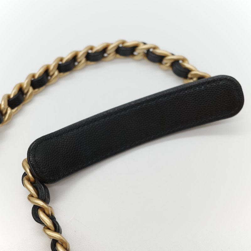 （全套全配🔥）品牌月限時特價🌟下個月就恢復原價💗 Chanel 香奈兒 25Bag 中號 黑色 菱格紋 荔枝皮牛皮 金屬鏈帶 Hobo包 肩背包-35