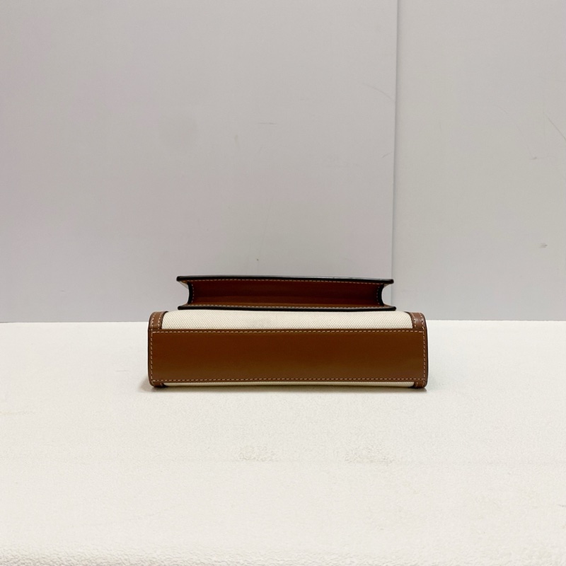 BURBERRY巴寶莉  雙色帆布拼皮Pocket小號口袋包郵差包  尺寸：24*26.5*6 附件：塵袋（-6