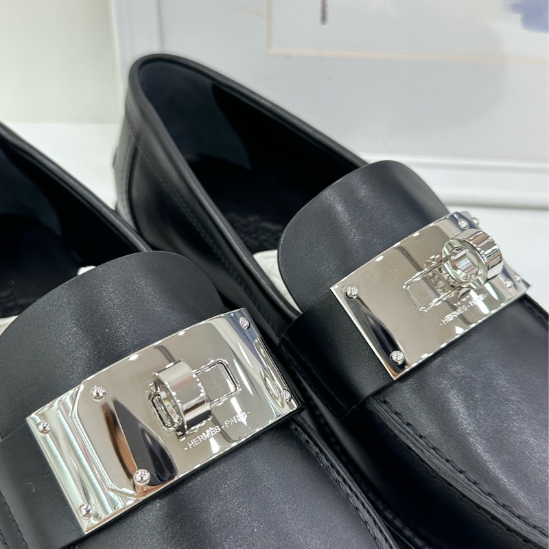 Hermes 愛馬仕 粗扣Kelly爆款Hot樂福鞋 全新膜撕了 37.5碼-4