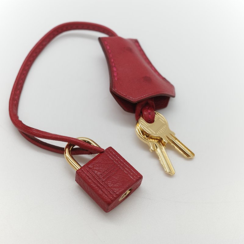 （近新♥️閒置品）Hermès 愛馬仕 Kelly 28 紅色 鴕鳥皮 X 刻 金扣 手提包 斜背兩用包-36