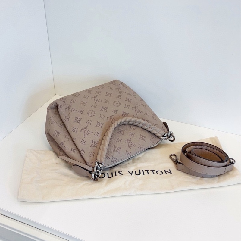 【98新🆕】LV Babylone Chain BB 大象灰 全皮鏤空老花月光女神-3