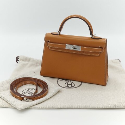 （稀有銀扣🌟）Hermès 愛馬仕 Kelly 二代 19cm 37金棕色 Box 牛皮 銀扣 手提包 斜挎包 U 刻