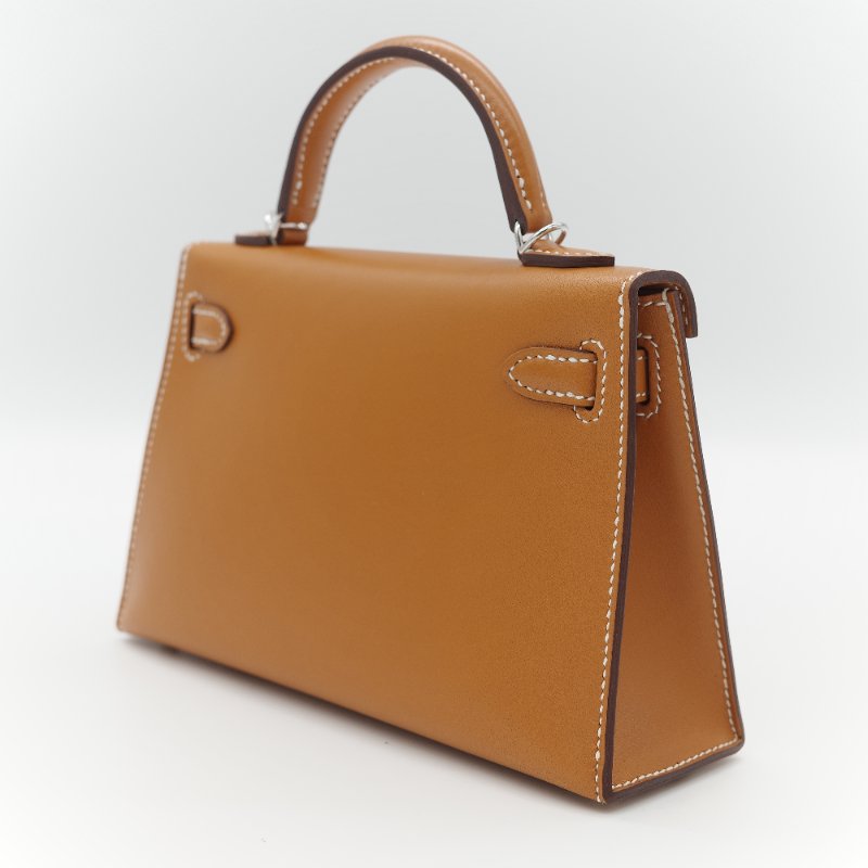 （稀有銀扣🌟）Hermès 愛馬仕 Kelly 二代 19cm 37金棕色 Box 牛皮 銀扣 手提包 斜挎包 U 刻-6