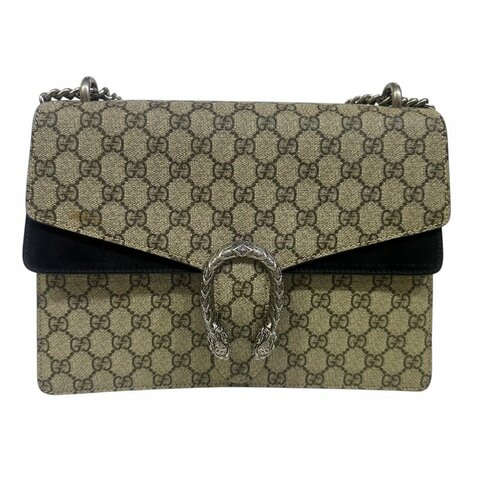 【美收精品】GUCCI茶色酒神大肩背包 4-572