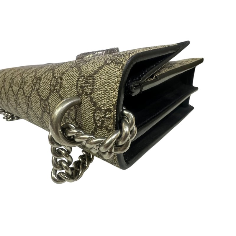 【美收精品】GUCCI茶色酒神大肩背包 4-572-8