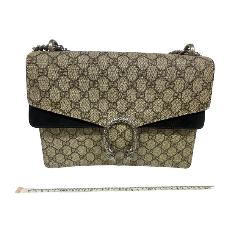 【美收精品】GUCCI茶色酒神大肩背包 4-572-21