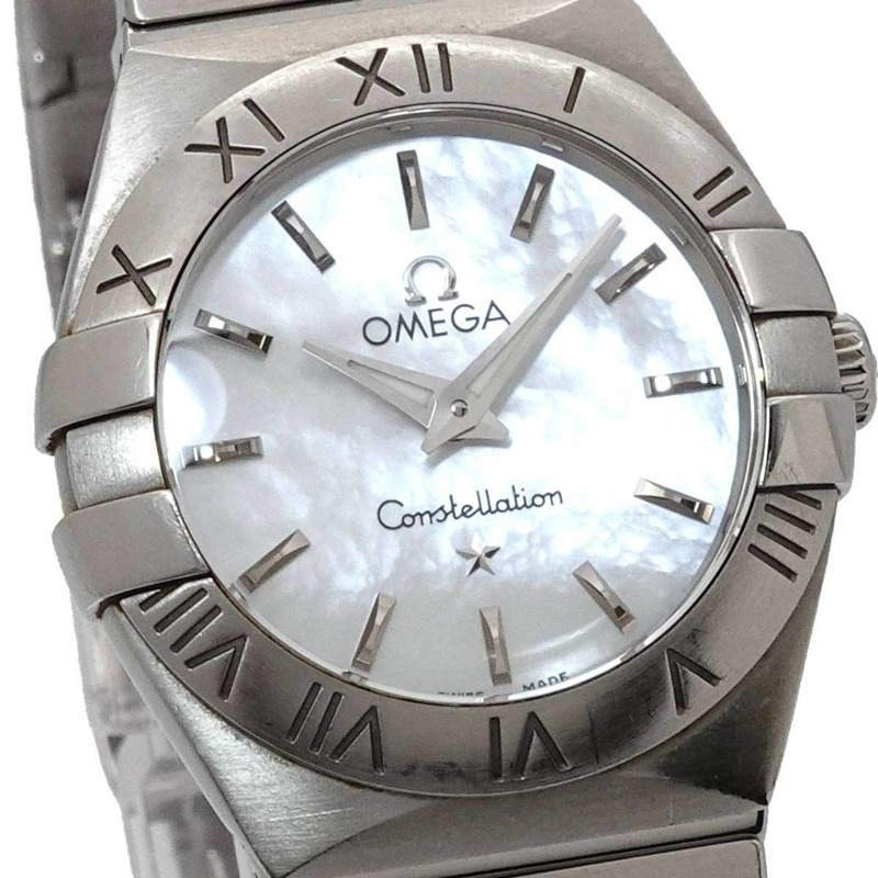 歐米茄星座系列 123 10 24 60 05 001 女士腕錶 白色錶殼 石英錶-6