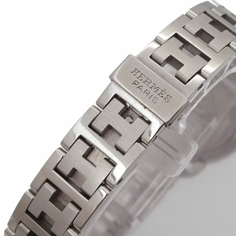 愛馬仕 Pullman PU2 210 女士腕錶，日期顯示，白色石英錶-5