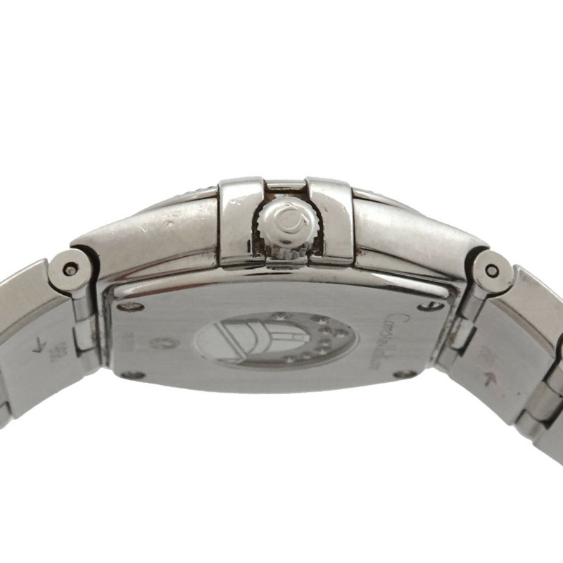 歐米茄星座系列 123 10 24 60 55 001 女士腕錶 12P 鑲鑽 白色錶殼 石英錶-5