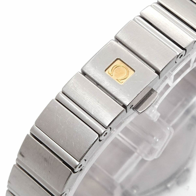 歐米茄星座系列 123 10 24 60 55 001 女士腕錶 12P 鑲鑽 白色錶殼 石英錶-7