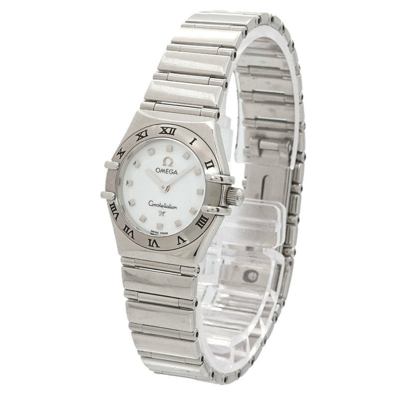 歐米茄星座系列迷你精選1561 71女錶 白色錶殼 石英錶-1