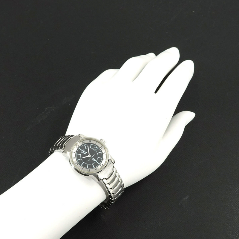 寶格麗 (Bulgari) Solo Tempo ST29S 女士腕錶，日期顯示，黑色，石英錶-2