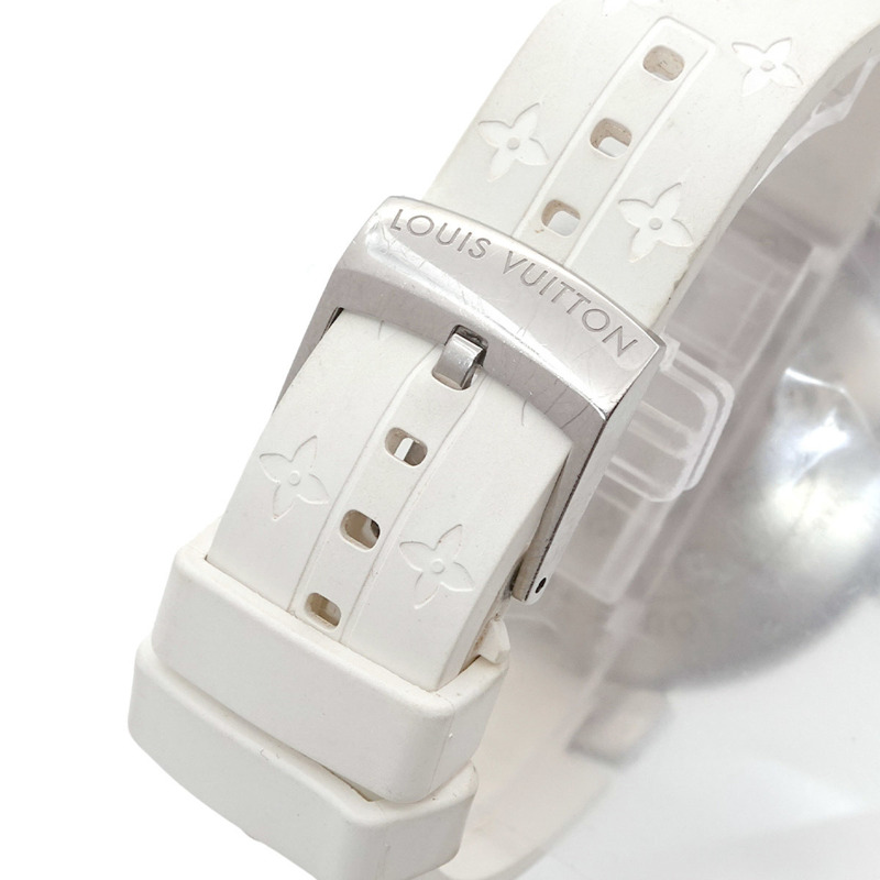 路易威登 Tambour Disc Amarante Diamant MM Q1319 女士腕錶 鑽石石英錶-5