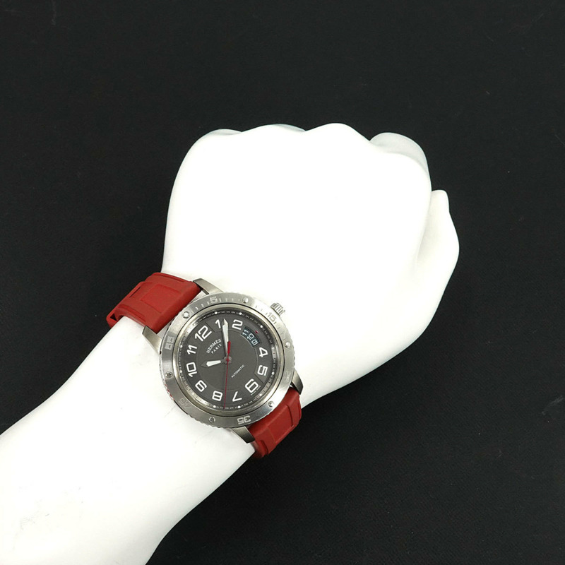 愛馬仕 Clipper Sport Auto TGM CP2 741 男士腕錶，日期顯示，灰色，自動機械機芯-3
