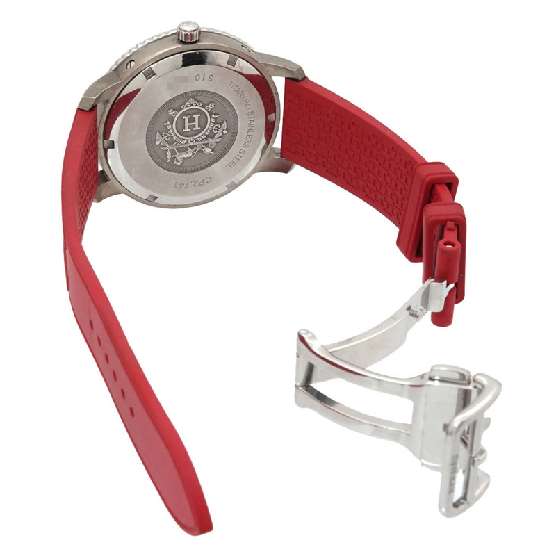 愛馬仕 Clipper Sport Auto TGM CP2 741 男士腕錶，日期顯示，灰色，自動機械機芯-4