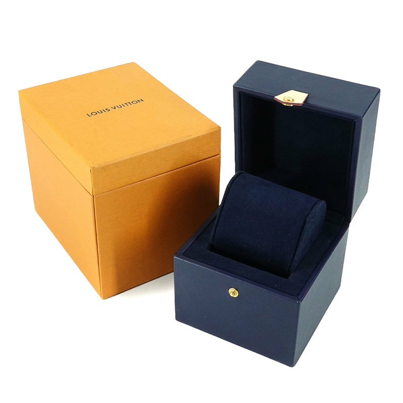 路易威登 Tambour MM Monogram 白色 QA116 女士石英腕錶-1