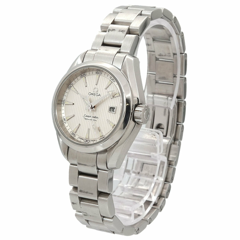 歐米茄海馬系列Aqua Terra 231 10 30 61 02 001 女士腕錶，日期顯示，銀色，石英錶-2