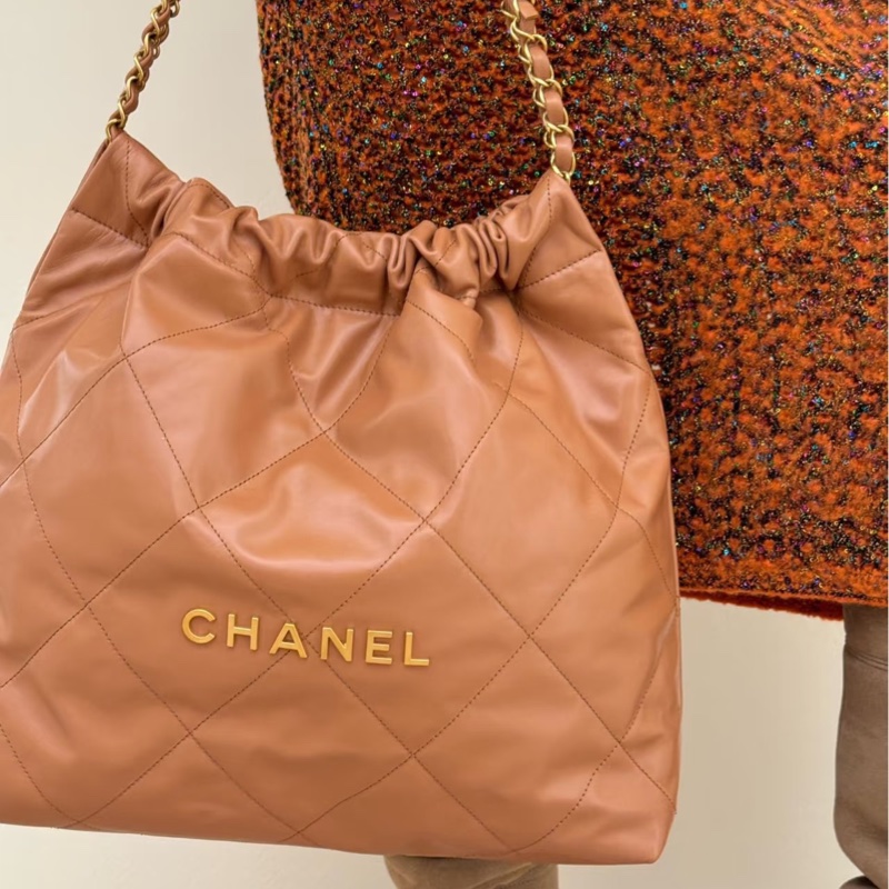 #櫃上在售23萬 #全網最低💰 #99新閒置 香奈兒焦糖棕22bag 芯片款-2