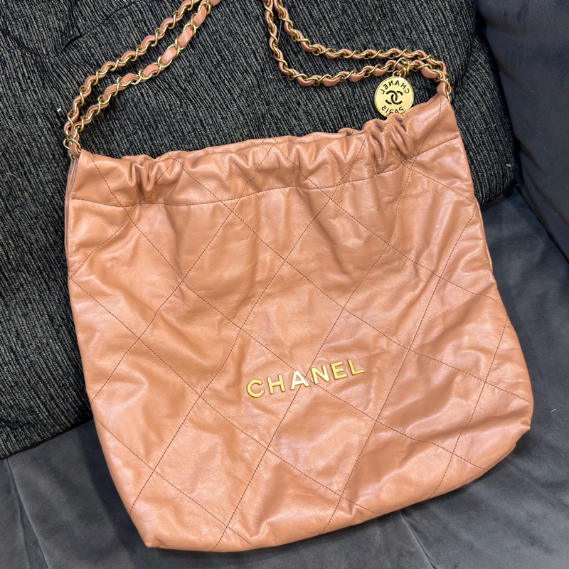 #櫃上在售23萬 #全網最低💰 #99新閒置 香奈兒焦糖棕22bag 芯片款-3