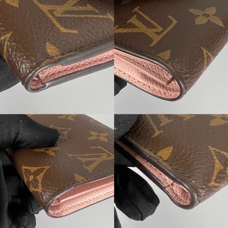 LV M62360 老花粉紅Victorine短夾-8