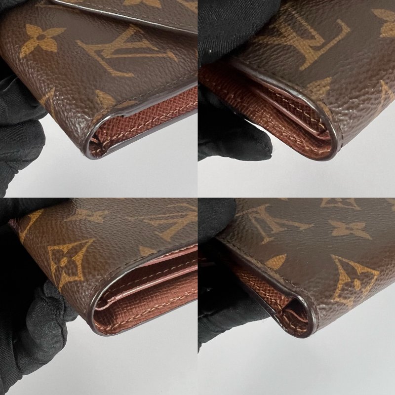 LV M62472 老花咖Victorine短夾-7