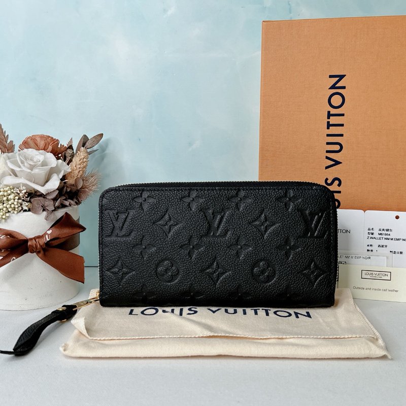 LV 全新Monogram皮革拉鍊長夾-0