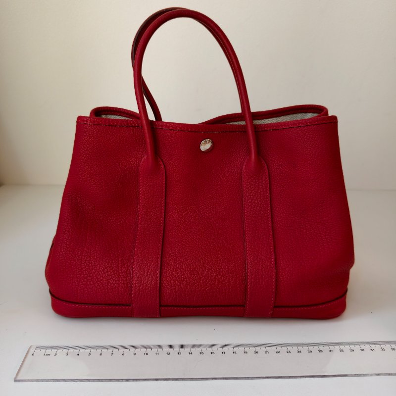 愛馬仕Hermes 花園30 garden party 紅色-8