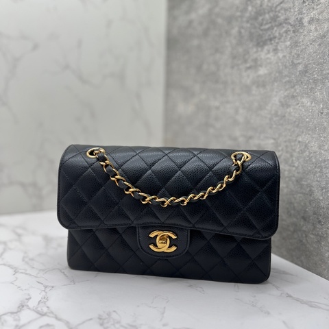 香緹國際精品 898 Chanel cf23 晶片款 荔枝牛黑金色