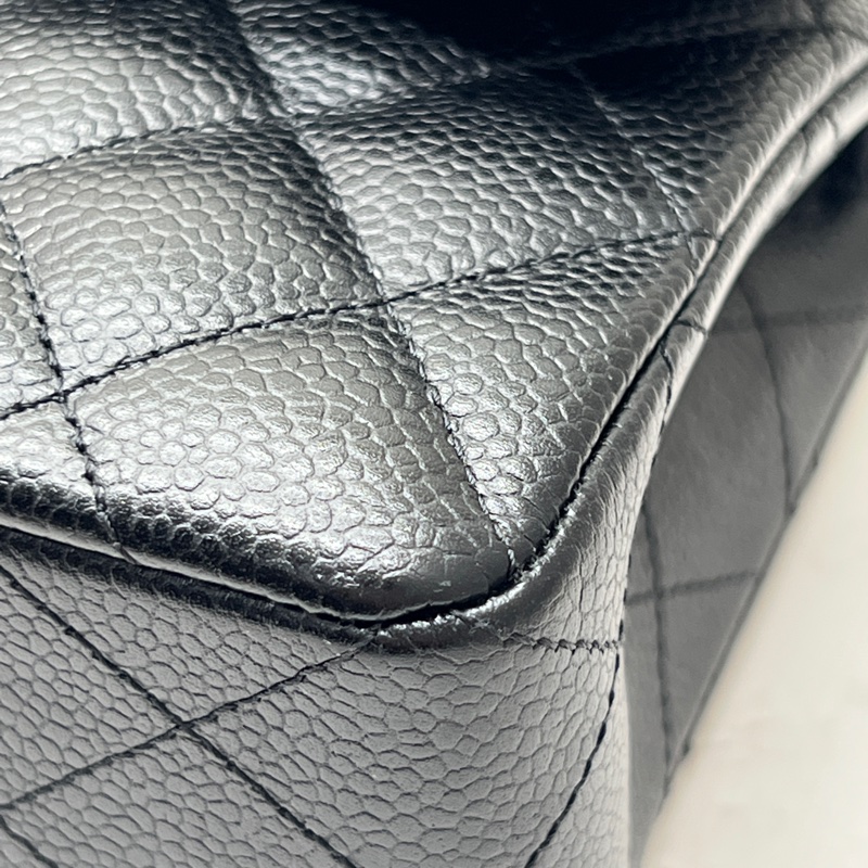 香緹國際精品 898 Chanel cf23 晶片款 荔枝牛黑金色-3