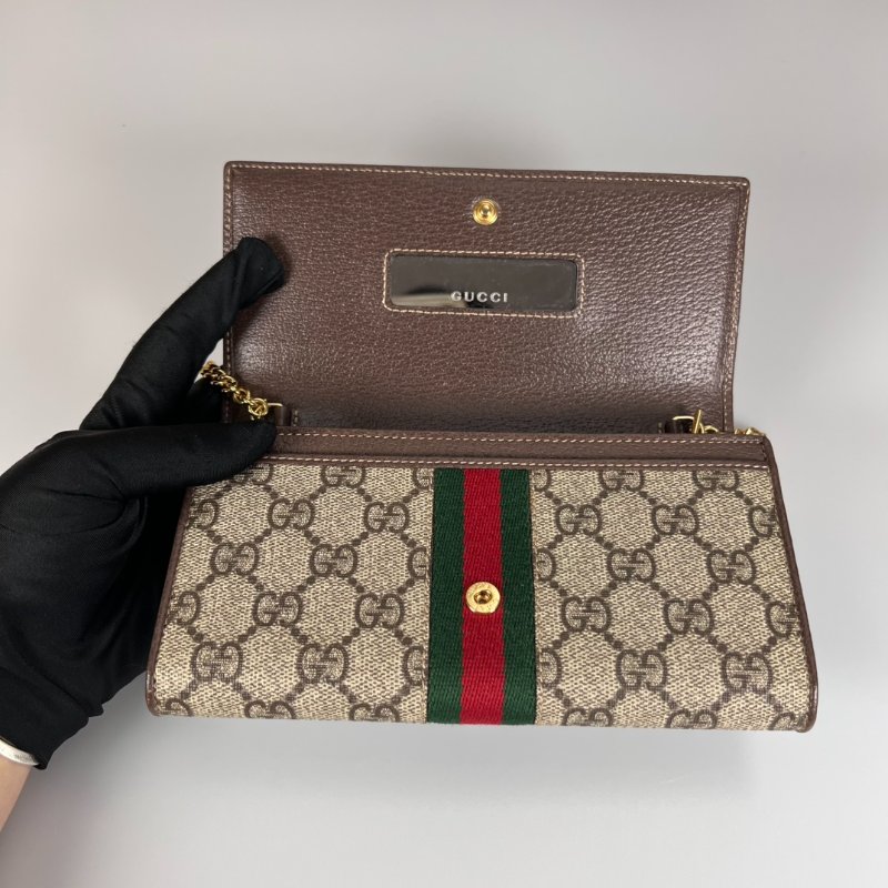 GUCCI 546592  老花金鍊包-4