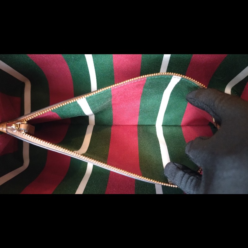 Gucci 咖皮邊GG pvc帆布兩用托特包-17