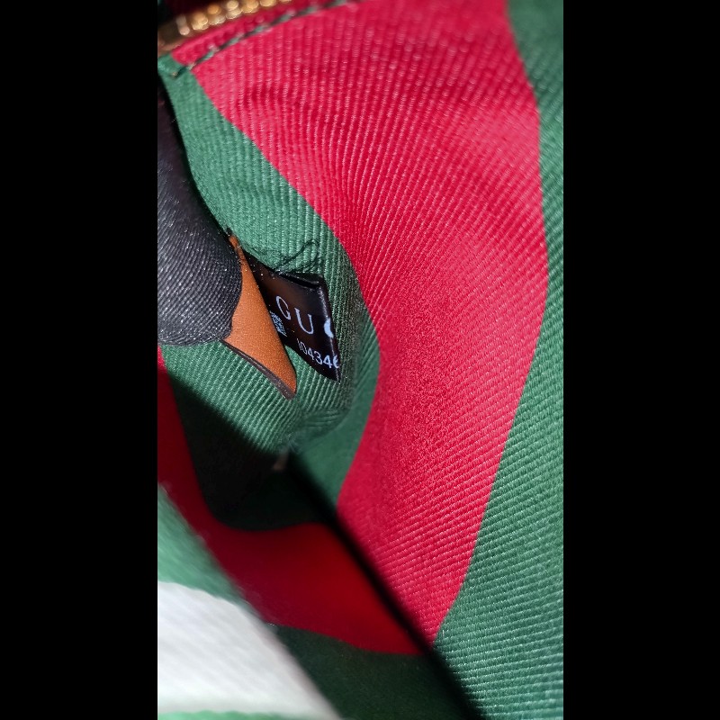 Gucci 咖皮邊GG pvc帆布兩用托特包-20