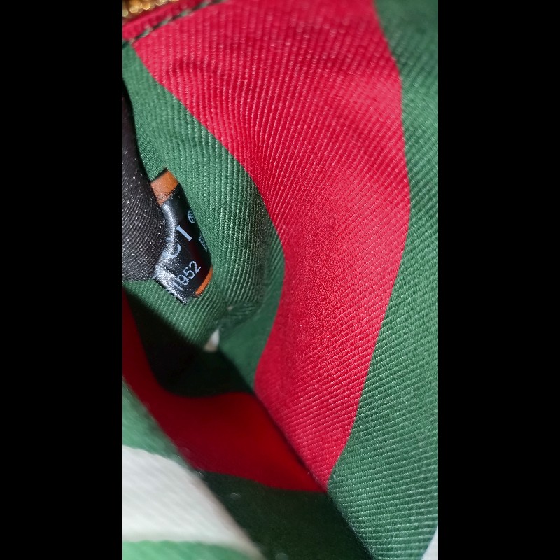 Gucci 咖皮邊GG pvc帆布兩用托特包-22