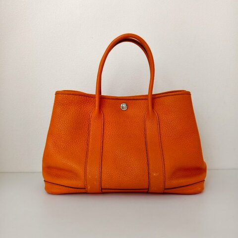 Hermes 愛馬仕 Garden party花園30 黃色 火焰橙