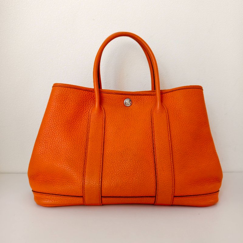 Hermes 愛馬仕 Garden party花園30 黃色 火焰橙-1