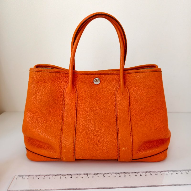 Hermes 愛馬仕 Garden party花園30 黃色 火焰橙-8